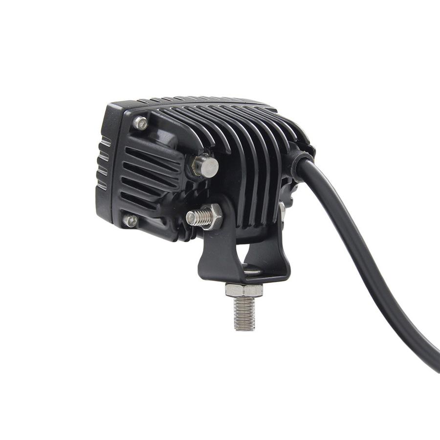 Universal Aluminum Pair 40W 4000 Lumens 6500K Real LED Flood Work Light Bar Off Road Backup Driving Lights Fog Lamp