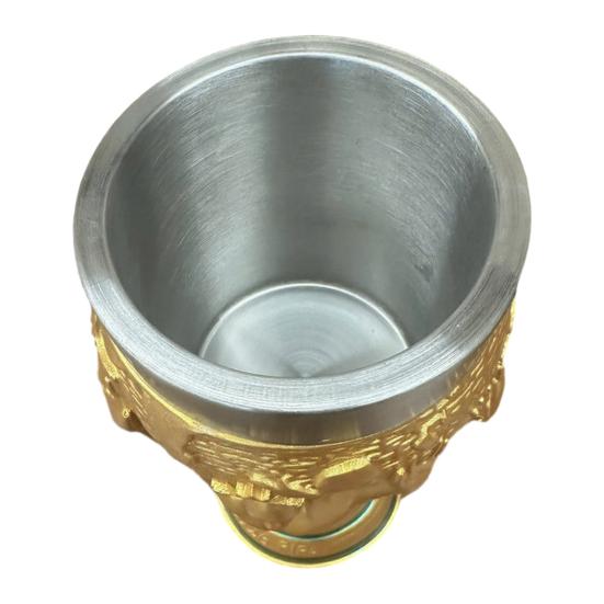 Tasse à Bière trophée de Football Résine Acier Inoxydable Tasse à Bière 400ml Grande Capacité Vaisselle pour Bière Cocktails Boissons Cadeau Unique pour Fans de Football & Trophée