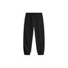 Puma Pantaloni de jogging din tricot cu șnur cu imprimeu cu logo pentru bărbați Pantaloni negru 681272-01