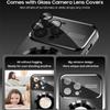 Luxury Glass Camera Lens Protection Case For iPhone 16 Pro Max 14 Plus 11 12 13 15 Pro Max 16E For Magesafe Magnetic Phone Cover