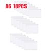 6-24PCS A6 6-Hole Zipper Binder Pockets Waterproof PVC Cash Budget Envelopes Loose Leaf Bag For Binder Notebook Planner