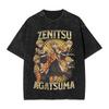 Anime Demon Slayer Hashibira Inosuke Graphic T Shirt Men Women Cotton Tshirts Vintage Washed Tee Harajuku Male Casual T-shirts