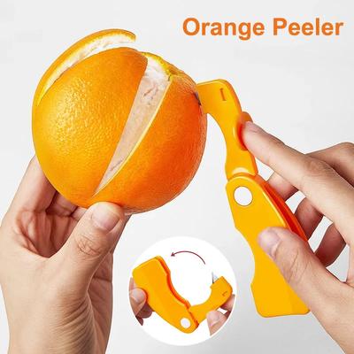 Sbuccia Arance Pelapatate Arancione Dispositivo Coltello per Sbucciare Multifunzionale Taglia Pompelmo Limone Arancia Strumenti da Cucina per Frutta Verdura
