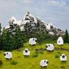 Mini 20 Piezas Figuras de Ovejas Miniatura Pequeñas Ovejas Mini Plástico Ovejas Resina Figura Para Jardín de Hadas Decoración de Paisaje Micro
