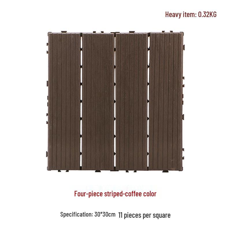 Suelo de Plástico Compuesto para Exteriores de Encastre 30x30 para Jardín/Balcón