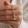 Fashionable Personalized Fish Koi Pendant Necklace For Women Girls Retro Versatile Golden Fish Necklace Jewelry Accessories Gift