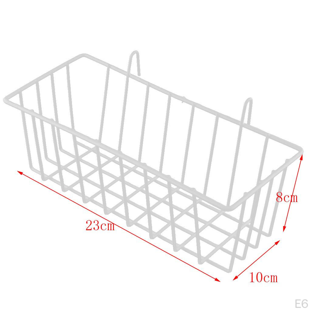 Bathroom Storage Metal Wire Conditioner Holder Deep Shelf with Hanging 3x10x8cm