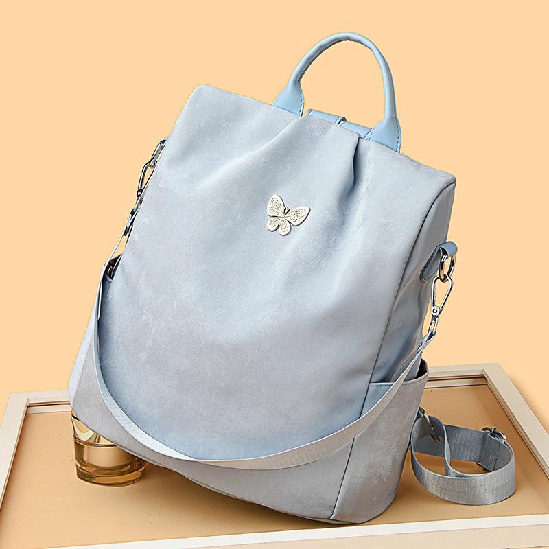 Multi-functional Backpack Simple All-in-one Waterproof Anti-theft Bag Large Capacity Nylon Schoolbag