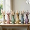 Silicone Vase Mold for Handmade Resin Casting, Relief Body with Waved Opening, 12.5 X 8.3 Cm, 1 Piece for Hobby Craft Display Uses