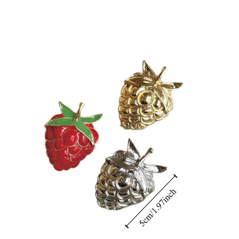 Jewelry Accessories Drip Oil Fruit Brooches Minority Design Vintage Collar Pin  Girls