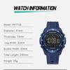 NAVIFORCE Original DIgital Watch Men LCD Display Calendar Date Chronograph Alarm Night Pattern Silicone Strap Waterproof Boys Watch NF7138