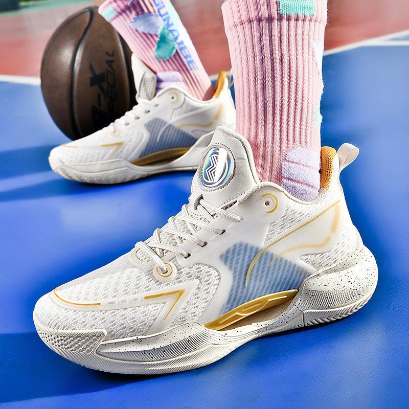 Basketball shoes, men's and women's children's youth sports shoes, high-top practical training shoes, one student sneaker 2025