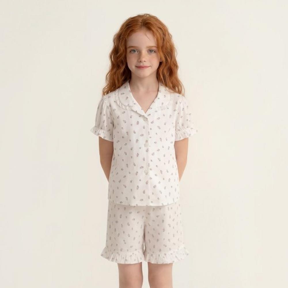 Orcite Girls  Short Sleeve Rozel Pajama Set H001 60