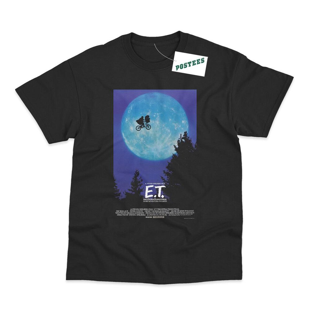 Retro Movie Poster Inspired By E.T. DTG Printed T-Shirt