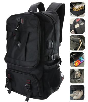 Large Business Disaster Prevention Bag X Multiple Storage X Shoe Storage X 17 Inch PC Compatible X USB Power Useful for Business Club Mountain and