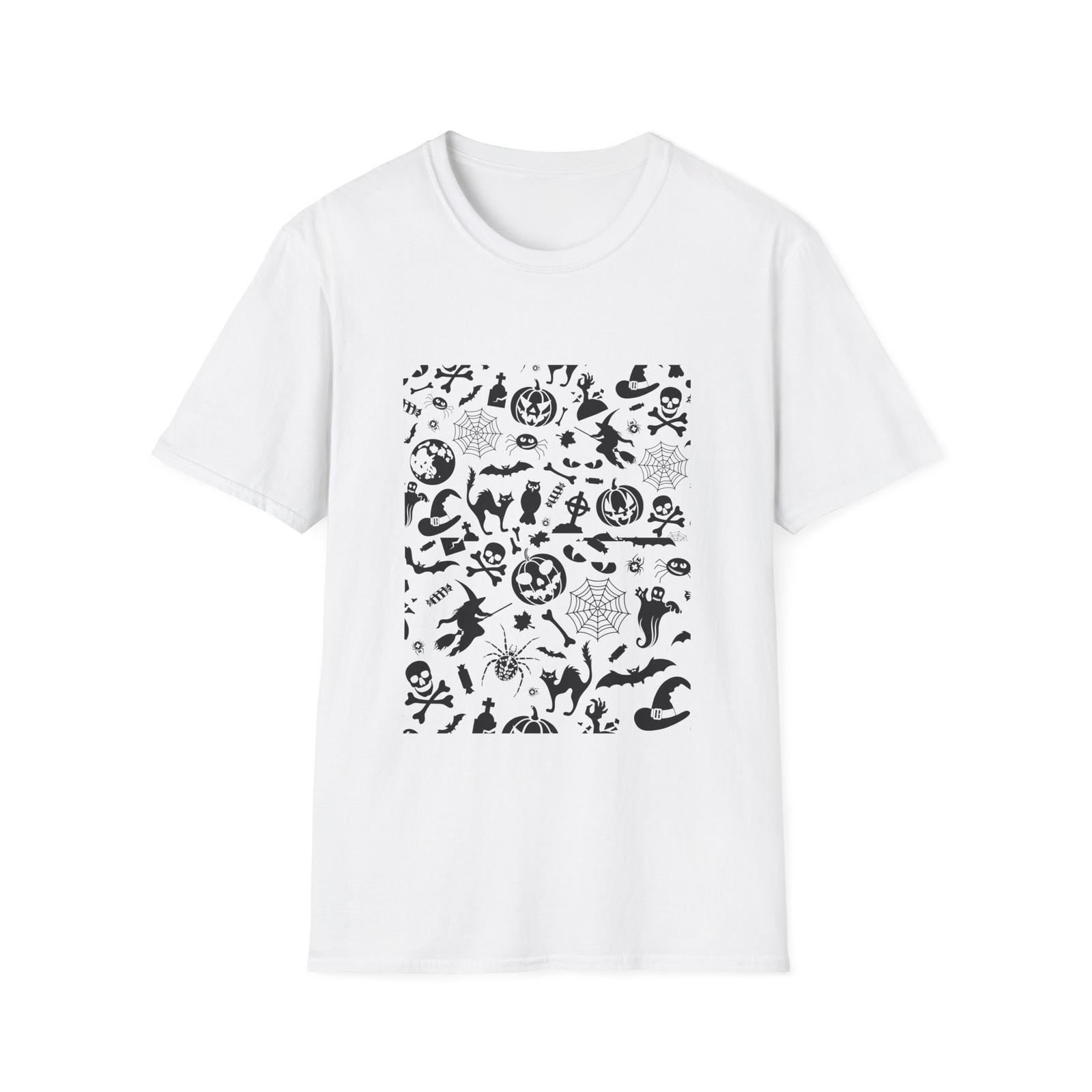 Festive halloween assorted Unisex Softstyle T-Shirt S разноцветный