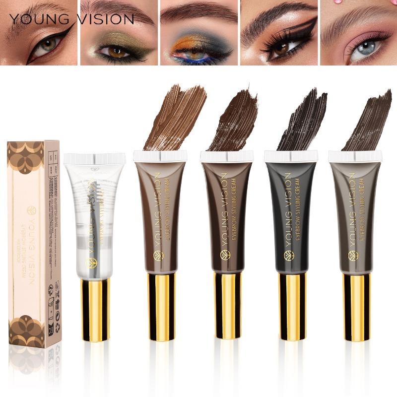 YOUNG VISION Eyebrow Tinting Cream 3D Shaping Eyebrow Gel Square Water Fixed Colour Wild Natural Not Easy To Smudge