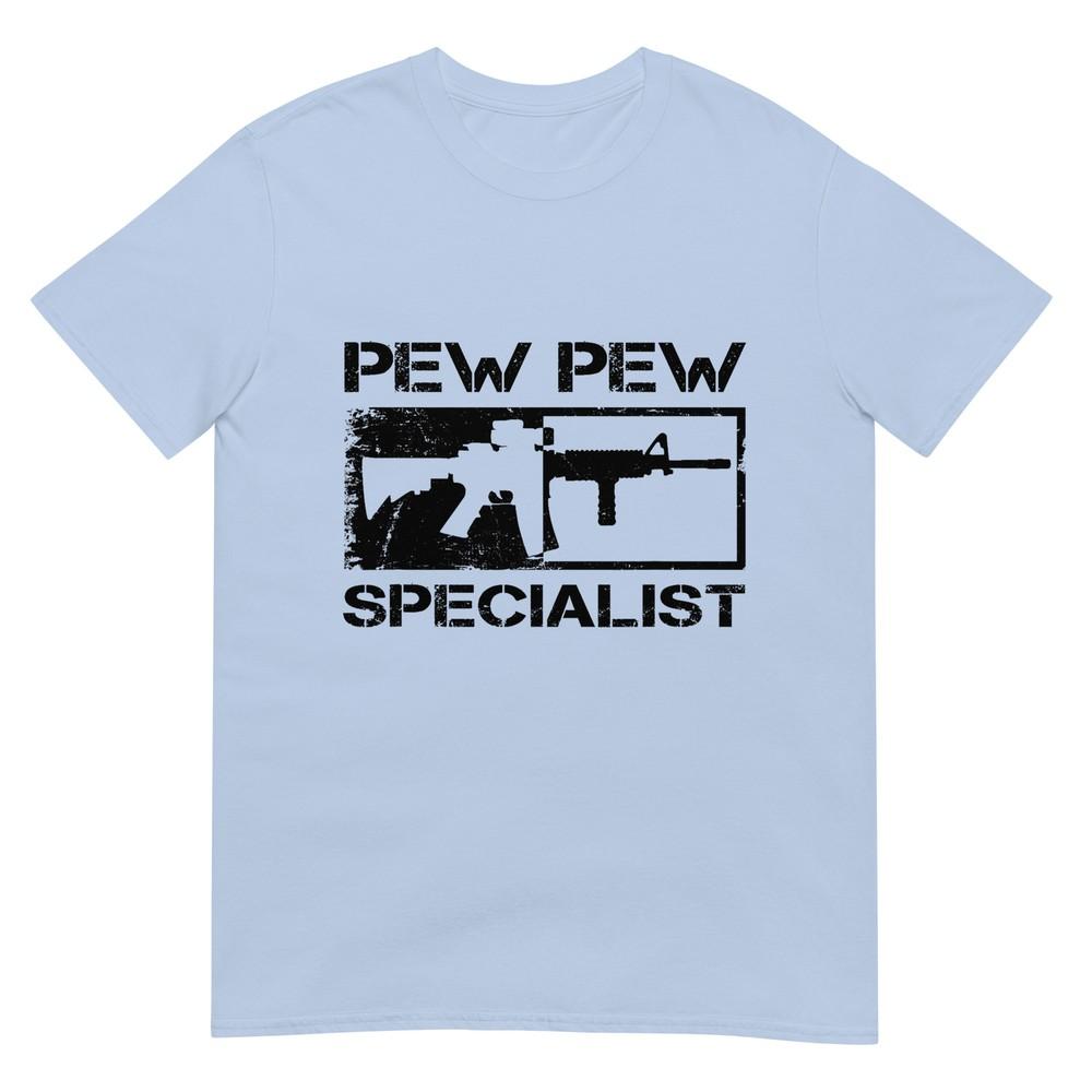 Pew Pew Specialist 556 Pro Gun Ar15 Rifle M4 Funny Gun Tshirt S