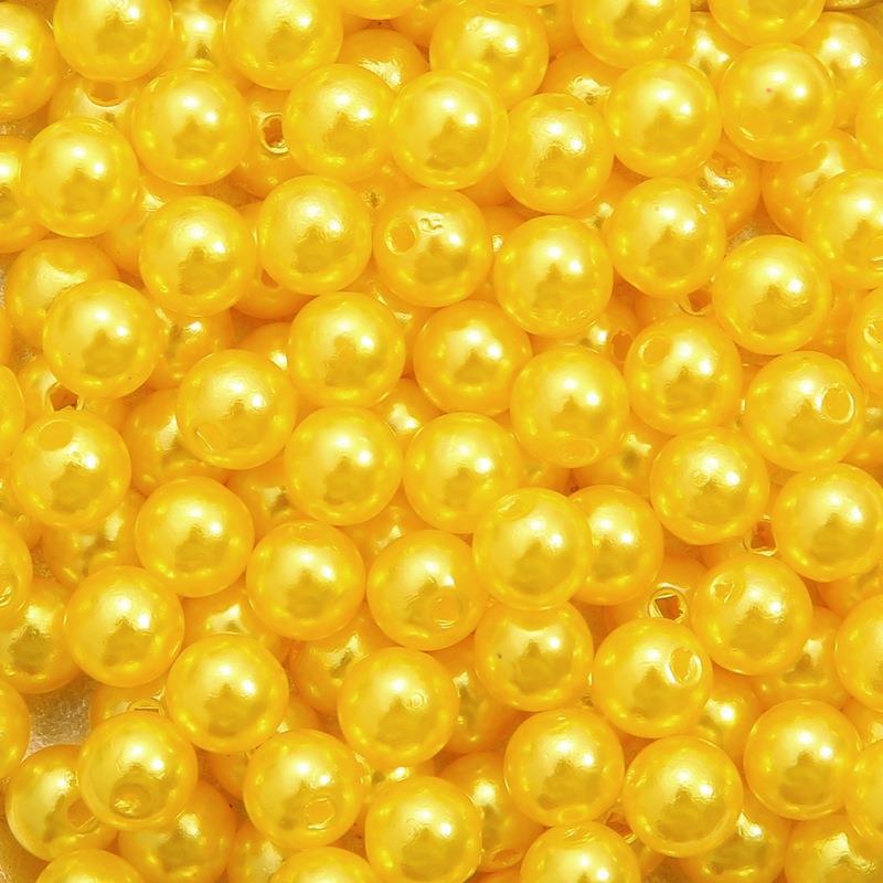 Diy Handmade Beading Material Abs Acrylic Pearl Loose Bead Round Bead Making Bracelet Necklace Earrings Jewelry Accessories