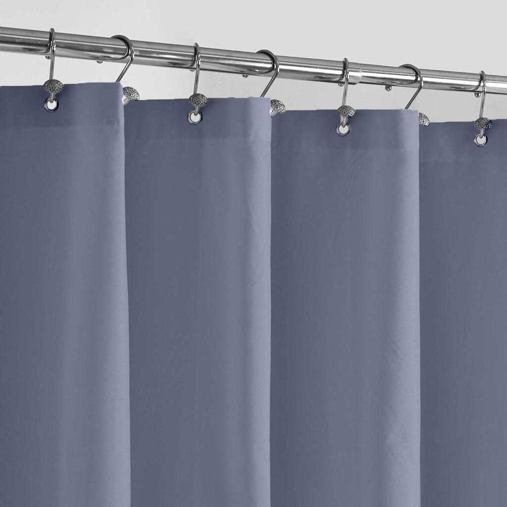 Solid Color Waterproof Polyester Shower Curtain - Opaque Bathroom Divider