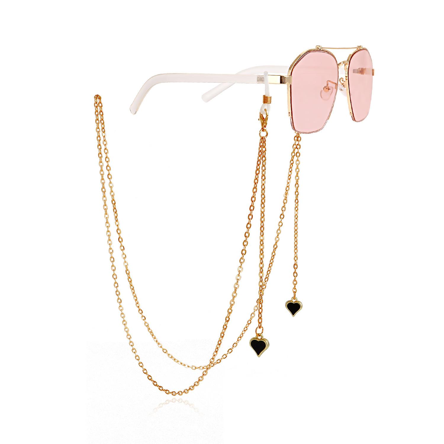 Mask hanging chain glasses hanging chain glasses chain mask chain glasses metal hanging chain metal chain spot spot