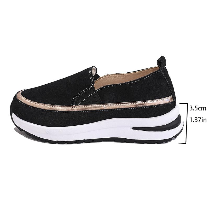 Fashion Women's Casual Sports Sneakers Comfortable Slip On Thick Sole Walking Shoes Woman Lightweight Non Slip Platform Running Shoes