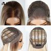 Elegantní syntetické paruky s krajkou vpředu pro ženy 13x3 Rovná krajková paruka Předvytrhaná vrstvená paruka Ombre blond hnědá bílá Cosplay paruka