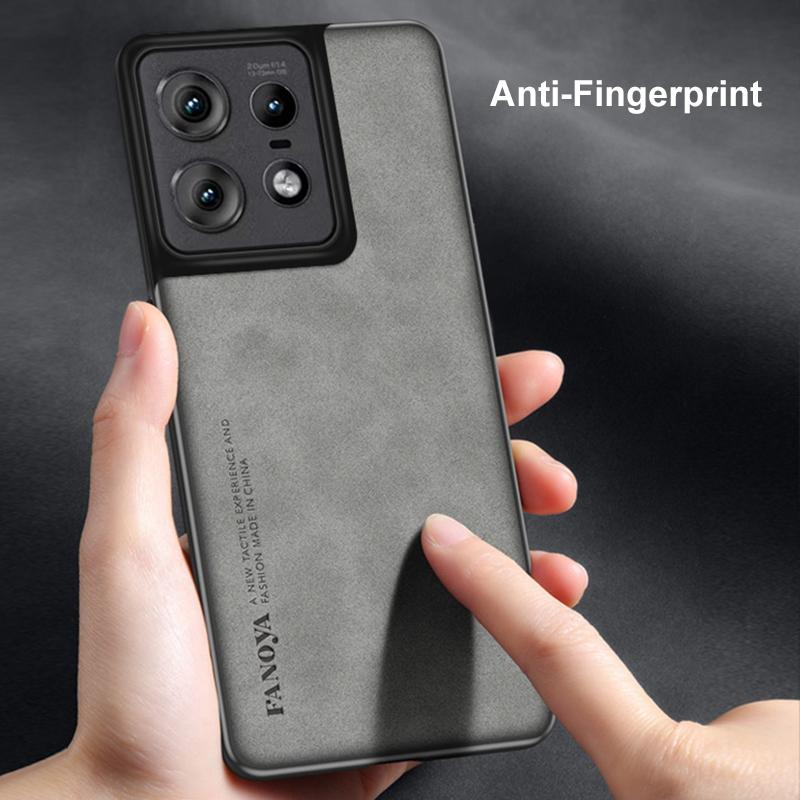 For Motorola Edge 50 Pro Case Luxury PU Leather Phone Case For Motorola Moto Edge50 Pro 5G Back Cover Matte Silicone Protection