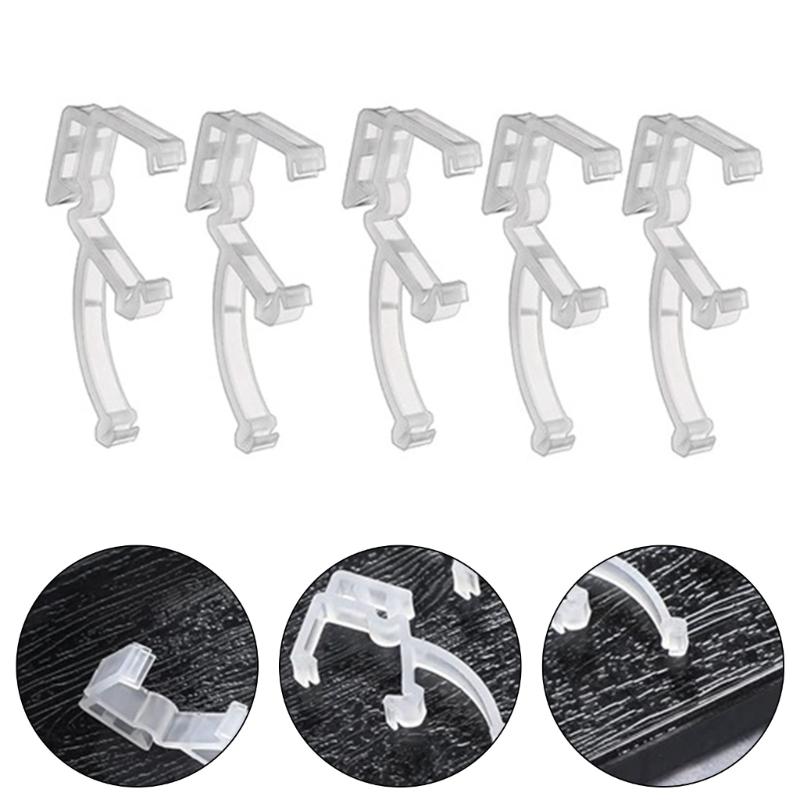 Horizontal Blind Repair Kits 20 Pieces Plastic Clear Clips Easy Installation Curtain Hardware for Window Valance Clips