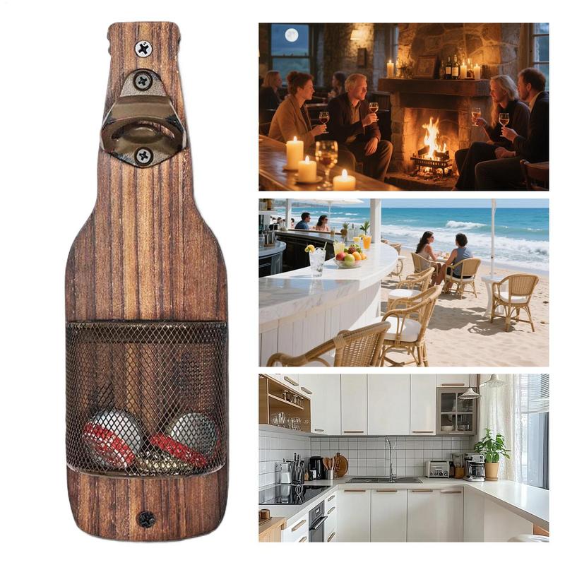 Wall Bottle Opener Vintage Beer Bottle Can Opener Tool Vintage Kitchen Gadget Creative Space Saving Home Decor For Bar Coffee