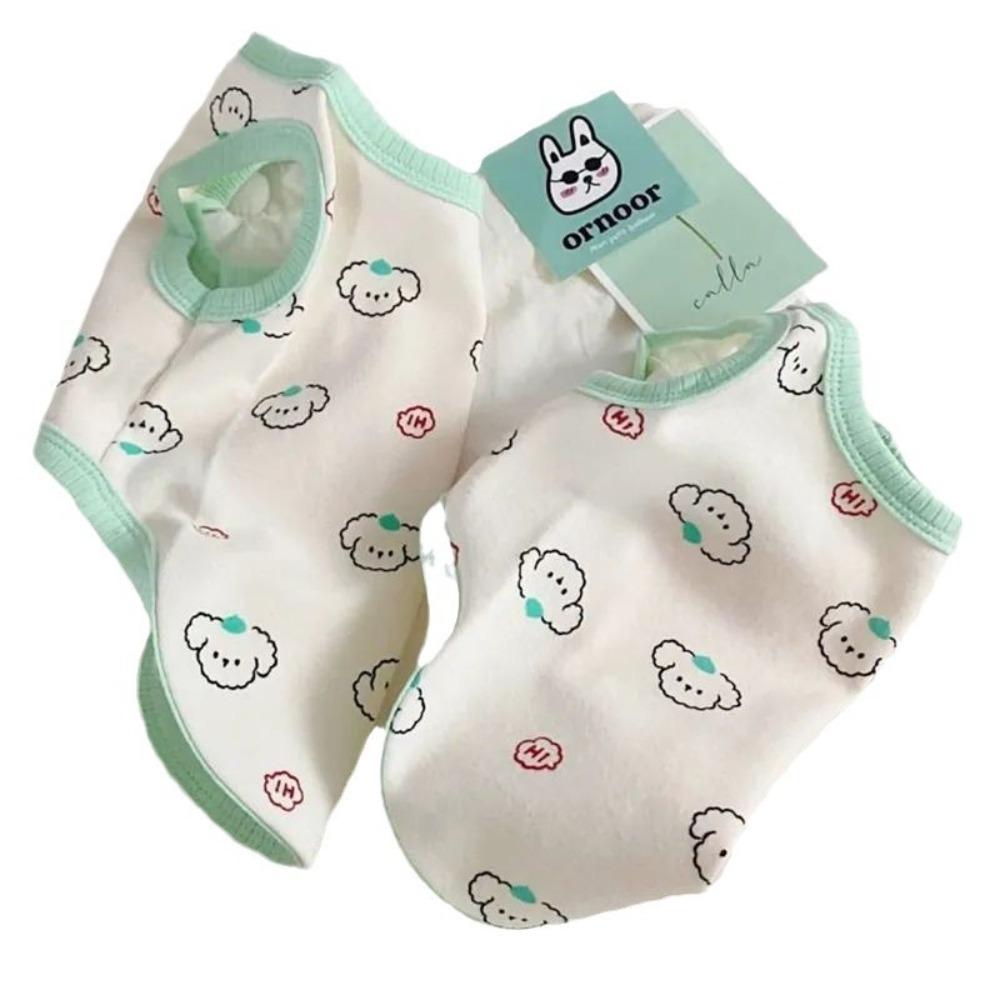 

Popular Spring Summer Small Puppy Dog Clothing Kitten Clothing Pet Vest Schnauzer Bigbear Pomeranian Teddy XXL (recommended 12-8.5 kg)