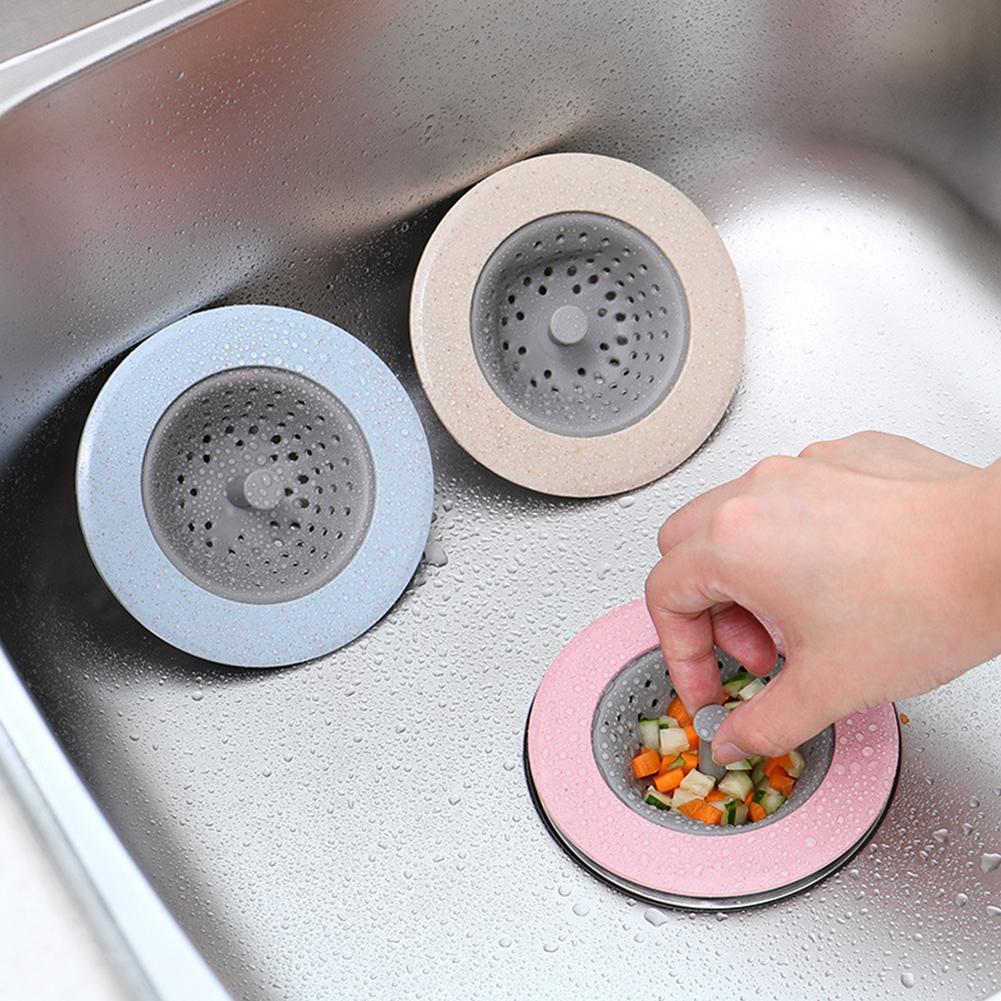 Anti-blocking Sink Strainer Basket with Handle for Kitchen Washing