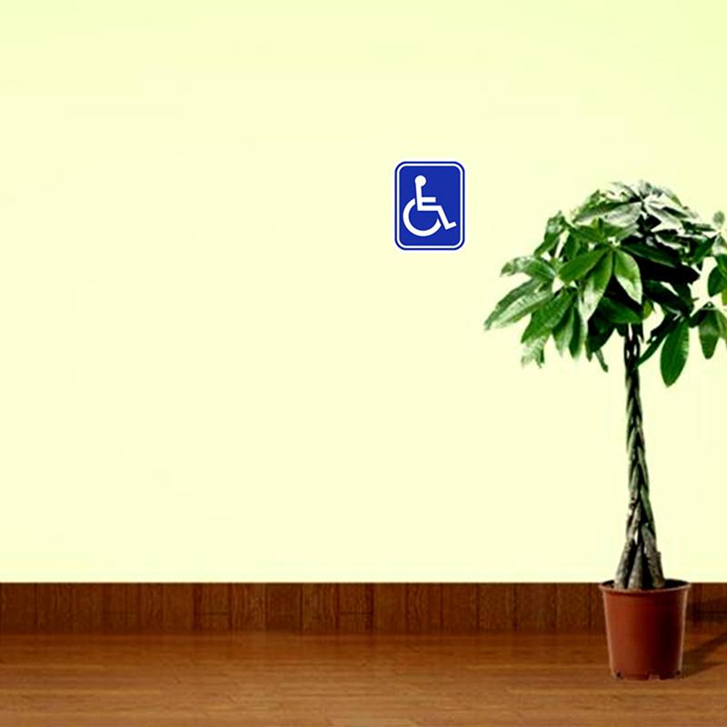 2Pcs Disabled Sign Disability Mobility Parking Car Sticker Pvc Decal For Auto