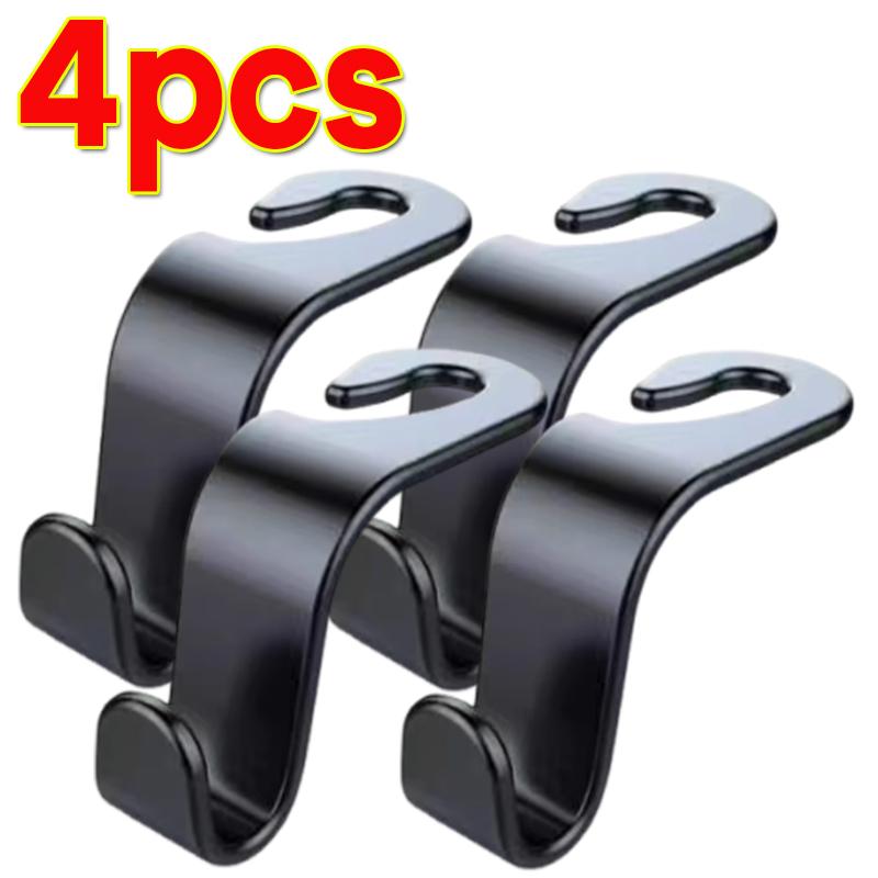Car Seat Hooks Car Built-in Hooks Hidden Seat Back Multifunctional Car Hooks Weight-bearing Storage Interior Accessories 1- 4Pcs