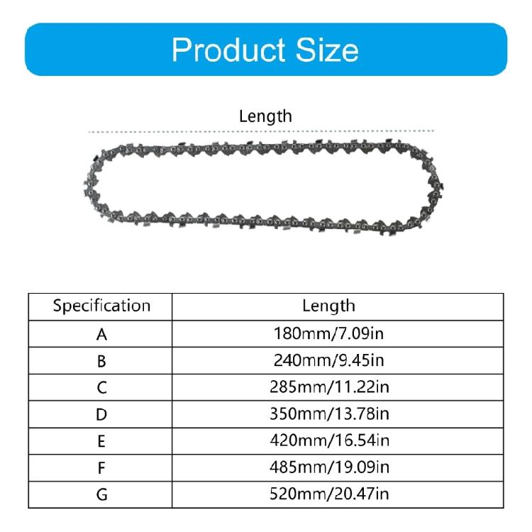 Verschleißfeste elektrische Kettensägenkette 4~16 Zoll Hocheffizientes Klingenersatzteil für Holzschneidewerkzeug Zubehör