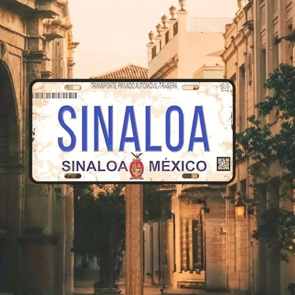 Souvenir Number for the Car , Car Number Plate for Interior Decoration, Metal, 15x30 Cm