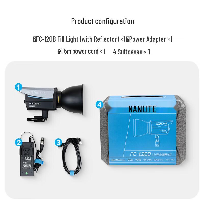 NANLITE FC-120B Bi-Color LED Photography Light