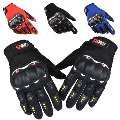 Men Full Finger Gloves Warm Gloves Fashionable Racing Glove Motorcycle Cycling Bicycle Offroad Full Finger Gloves
