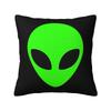 Custom Space Alien Cushion Cover 40x40cm Velvet Throw Pillow Case for Sofa Car Square Pillowcase Home Decor
