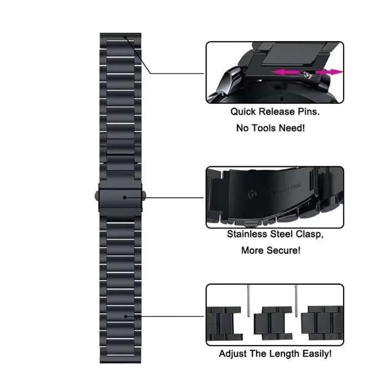 Stainless Steel Strap For Amazfit Active 2 / Balance watchBand Metal Bracelet Replacement Band