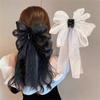 2025 New Fashion Hair Claw Black White Rhinestone Bow Polka Dots Grab Clip Temperament Headdress Women Hairclip Hair Accessories