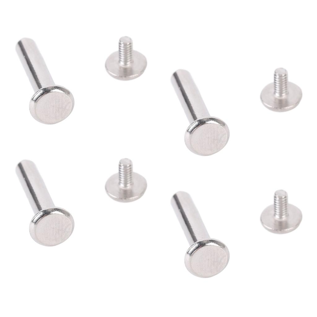 100 Sets Rivets M2 Stainless Steel Multifunctional Hex Nut Flat Round Head Screw Rivets for Fence