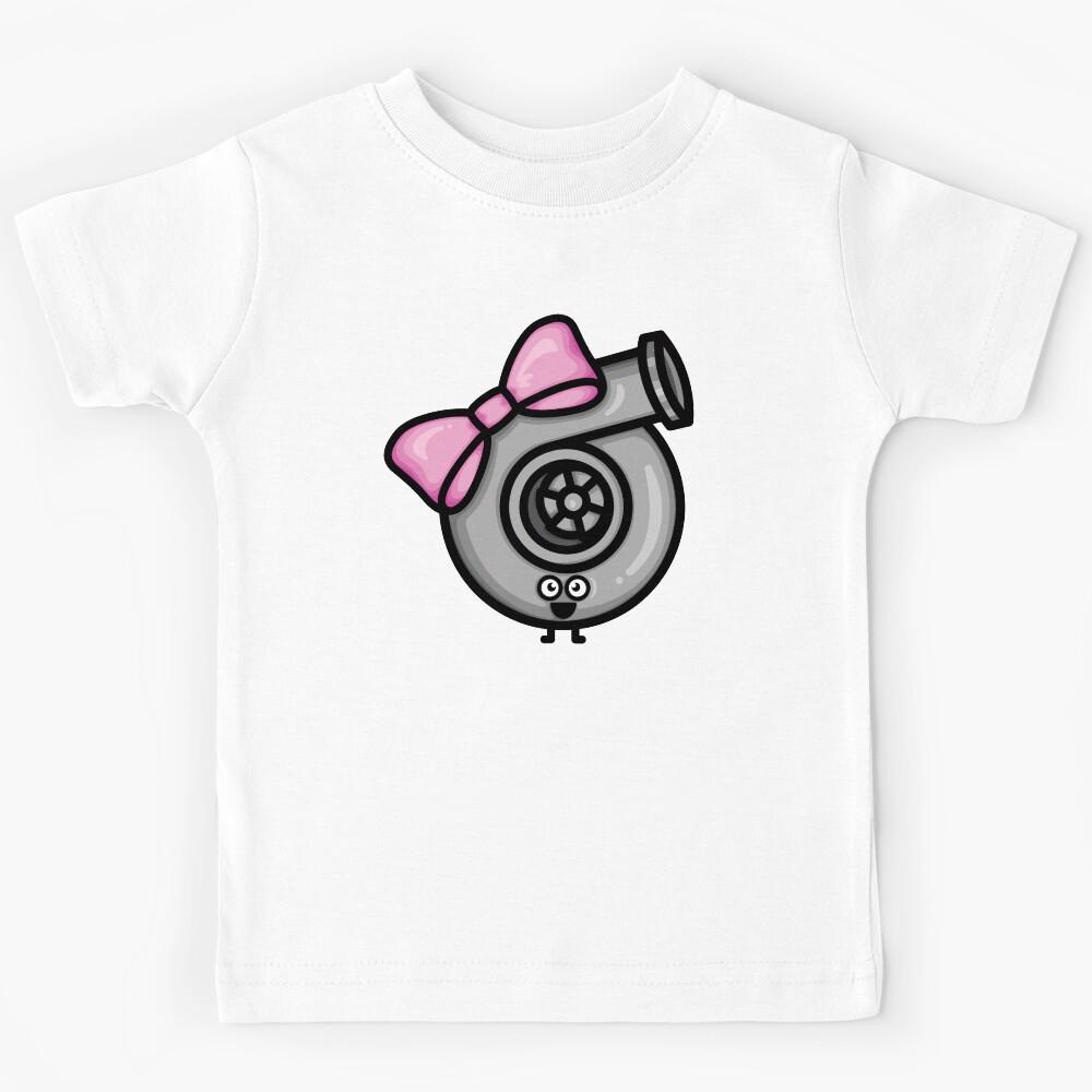 Cutest Turbo - Pink Bow Kids T-Shirt 130