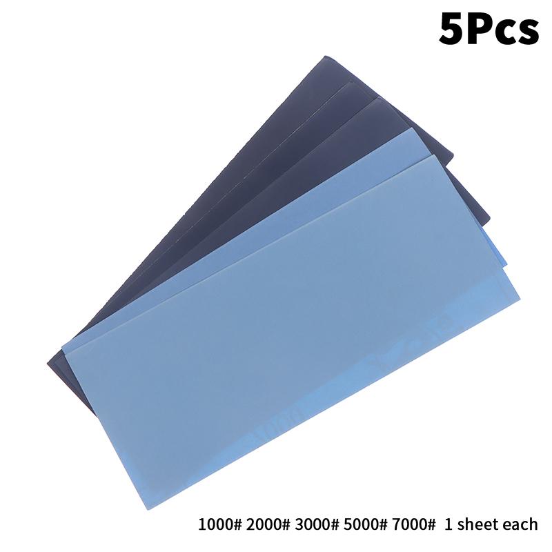 5/6/8/10/18/24Pcs Sandpaper 2000 2500 3000 5000 7000 Mixed Grits Sand Paper Water/Dry Sanding Paper Abrasive Tool