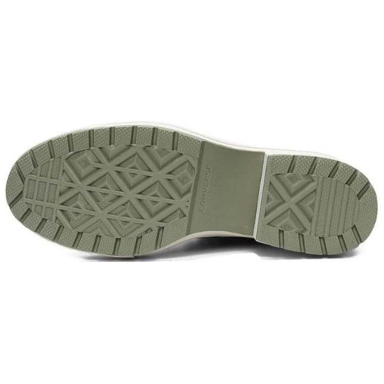 Converse Chuck 70 De Luxe Heel Platform High Water Repellent - Light Field Surplus Men Sneakers Green Egret A10378C