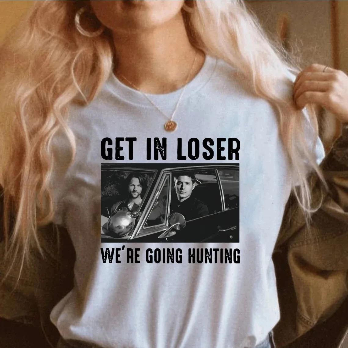 

Womens Retro Supernatural TV Show Print TShirt Crew Neck Short Sleeve TShirt Casual Every Day Tops Womens Clothing S