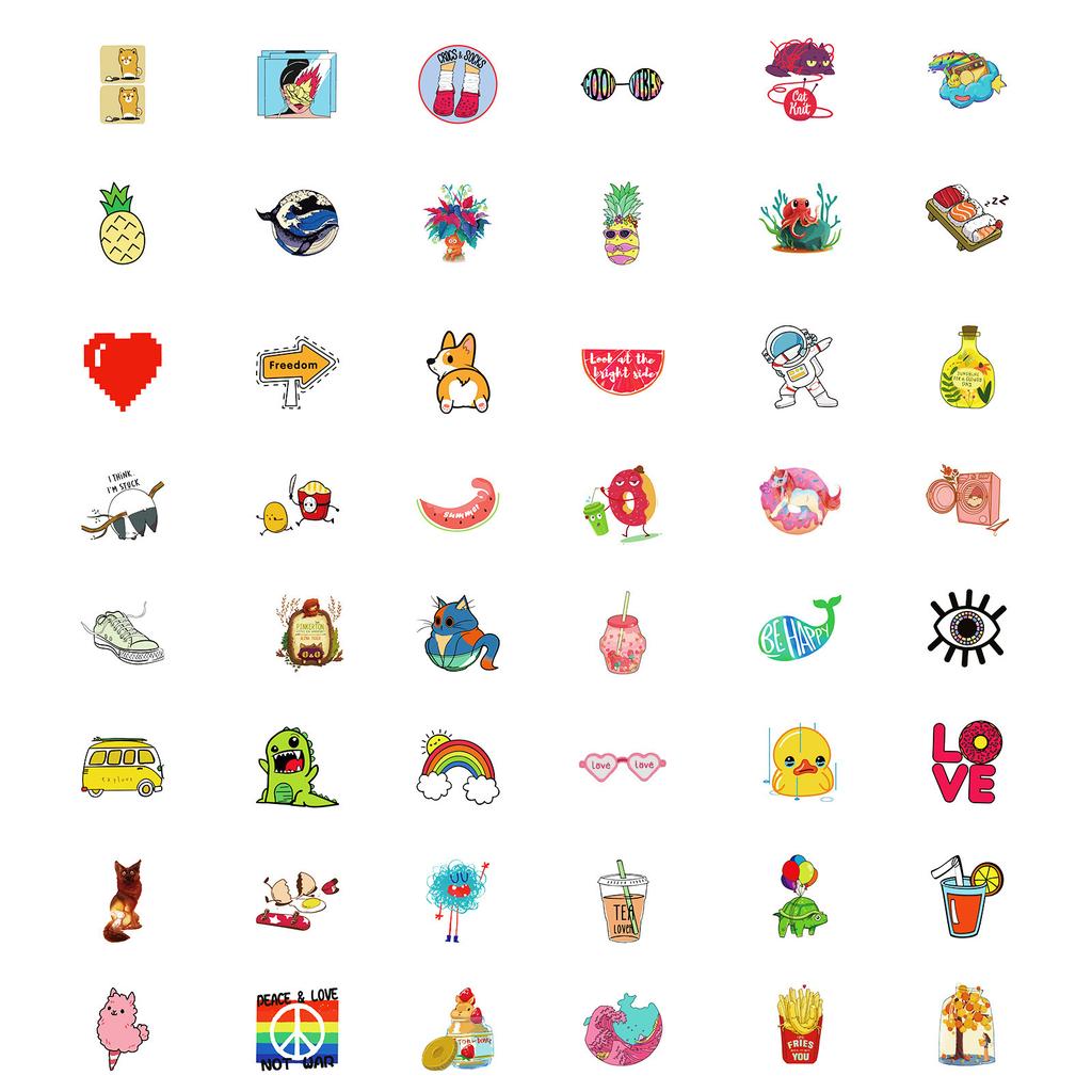 100 Kleine Größe 4cm Kleine Frische Mix and Match Aufkleber Niedliche Donut Panda Aufkleber