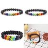 Armband aus natürlichem Vulkangestein, bunte Energieperlen, Großhandel, Modeschmuck für Männer und Frauen