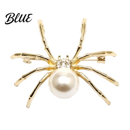Decorative Coat Brooch Spider Pin for Women Men, Faux Crystal Gothic Alloy Insect Badge Brooch, Halloween Punk Vampire Costume Accessories Cosplay