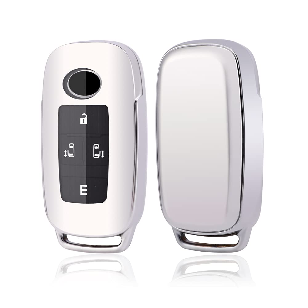 

Toyota and Daihatsu Common Key Case, Toyota Raize, Roomy, Daihatsu Rocky, New Taft, Tanto Toyota and Daihatsu common B серебряный